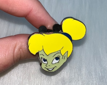 Disney Pin Campanita Pin Face Head Peter Pan Fairy Pixie Trading Pin Pin Esmalte Authentic Buy 2 Obtén 1 gratis de tu ELECCIÓN