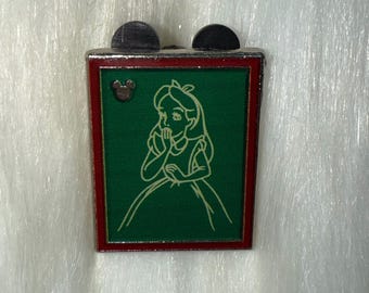 Disney Pin Alicja Pin Alicja w Krainie Czarów Szkice kredowe Spinka handlowa Spinka emaliowana Oryginalna Kup 2, otrzymaj 1 GRATIS do WYBORU