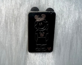 Disney Pin FamilyWindow Decal Girl with Mouse Ears Hidden Mickey Trading Pin Enamel Pin Authentic Buy 2 Get 1 Free of Your CHOICE