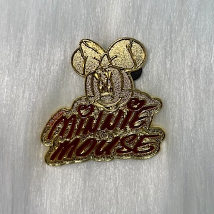 Disney Pins Minnie Mouse Pin Red Signature Gold Lanyard Series Trading Pin Enamel Pin Authentic Buy 2 Get 1 Free