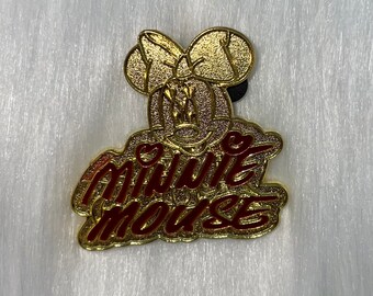 Disney Pins Minnie Mouse Pin Red Signature Gold Lanyard Series Trading Pin Enamel Pin Authentic Buy 2 Get 1 Free