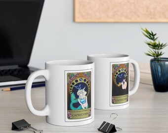 Capricorn Tarot Card Ceramic Mug 11oz