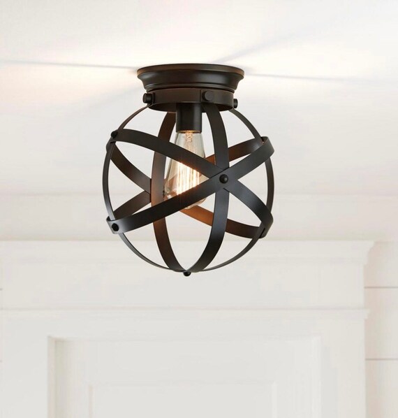 Flush Ceiling Light Fixture Etsy