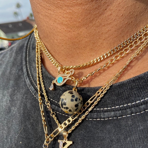 Dalmatian Jasper Necklace, Genuine Gemstone Necklace