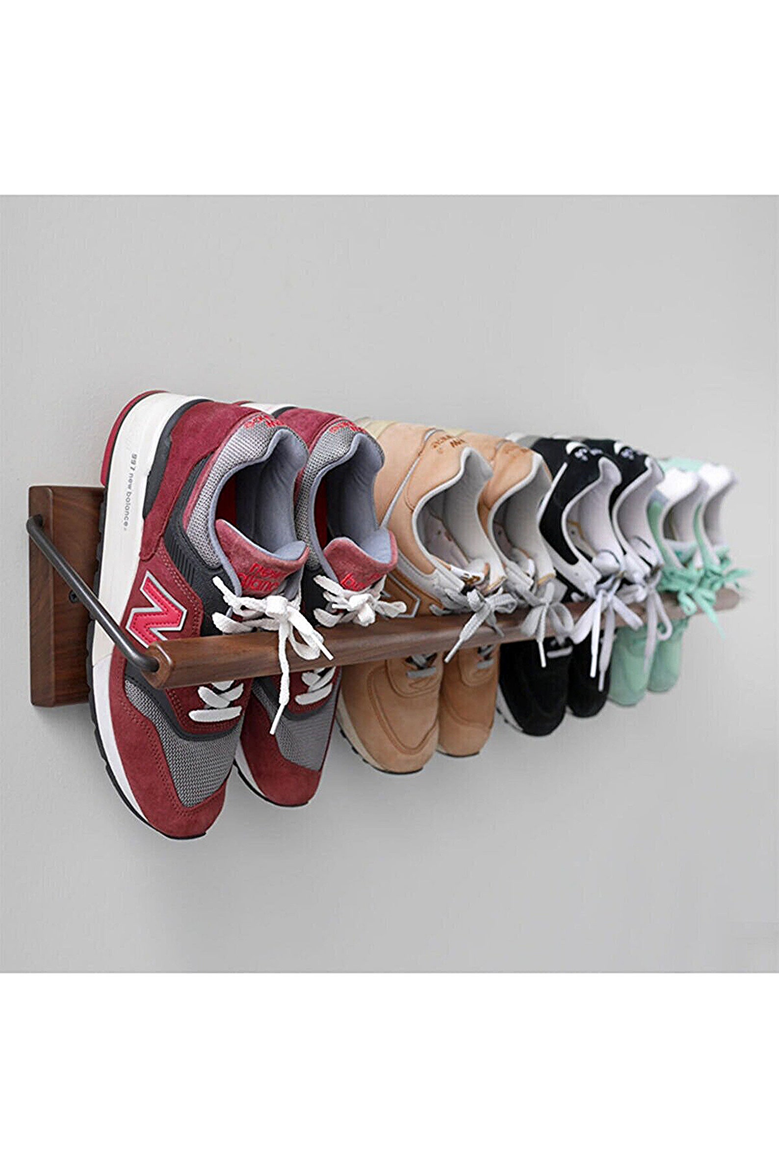 Minimalist Wall Mounted Shoes Storage Organizer Hallway Etsy