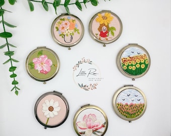 Special Edition | Embroidered Pocket Mirror | Cute Vintage