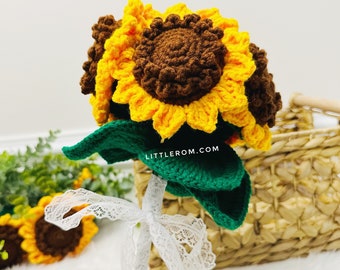 Bridal Bouquet, Sunflower Bridal Bouquet, Crochet Bouquet, Bridal Gifts, Never-faded bouquet