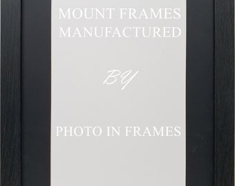 Black Frame / White Frame With White and Black Mount