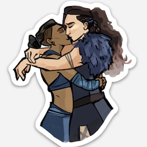 Beau and Yasha Critical Role Kiss Sticker