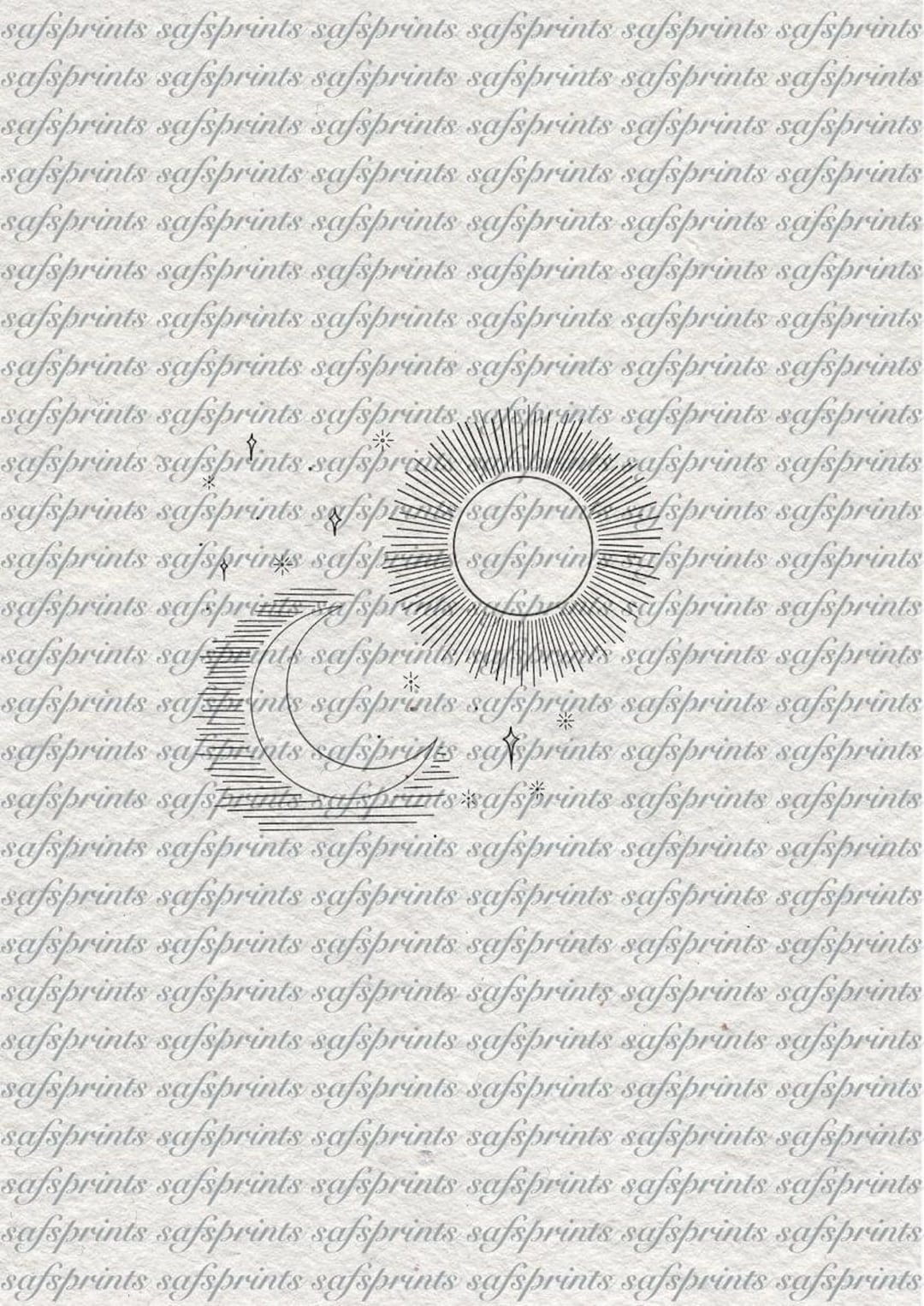 Sun, Moon and Stars - Tattoo Flash Designs - Etsy