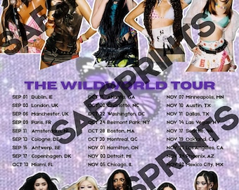 Katseye Eyekon Wild World Tour digitale postermerchandise