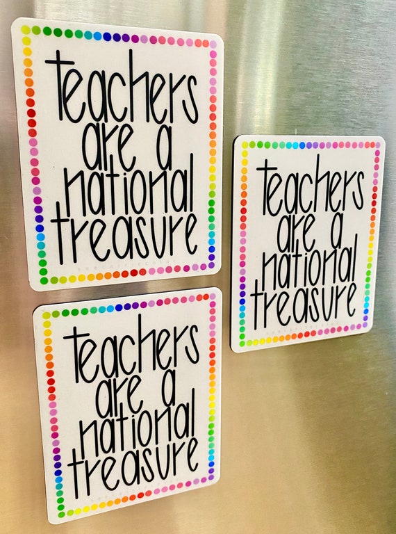 Nogen nå Behov for Teachers Are a National Treasure Magnet - Etsy