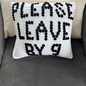 Please Leave By 9 Stay Awhile Made To Order Gift Vulgar Cuss Snarky Funny Friend Christmas image 5