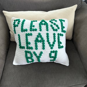 Please Leave By 9 Stay Awhile Made To Order Gift Vulgar Cuss Snarky Funny Friend Christmas image 6