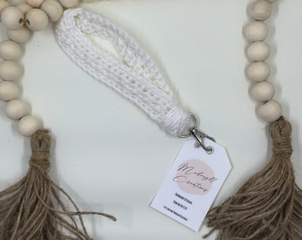 Crochet Wristlet Keychain | Boho | Accessories | Gift | Birthday | Christmas | Secret Santa | Yankee Swap