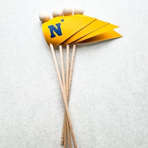 USNA Blue and Gold Pennant Flags image 3