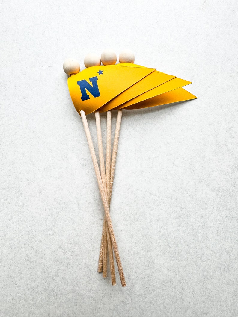 USNA Blue and Gold Pennant Flags image 3