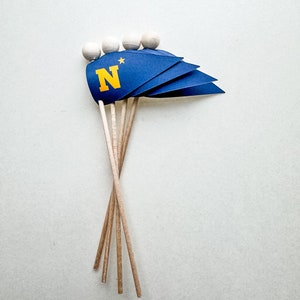 USNA Blue and Gold Pennant Flags image 2