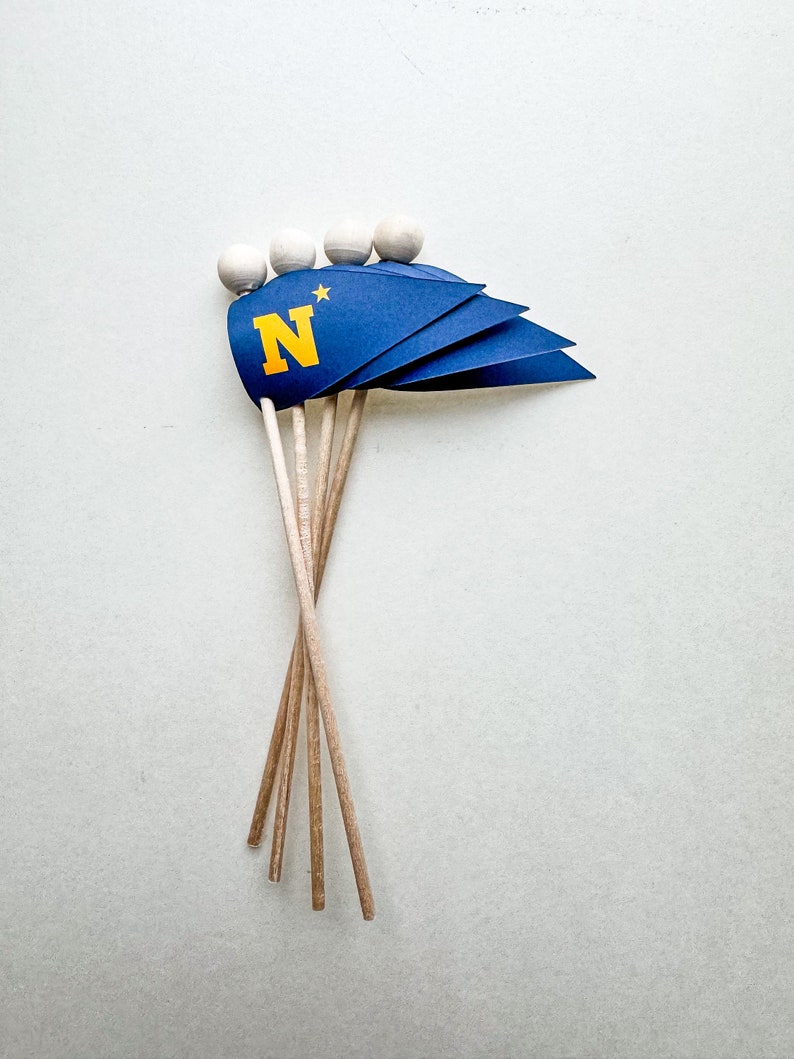 USNA Blue and Gold Pennant Flags image 2