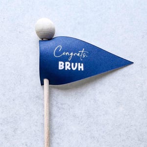 Bruh You Made It Graduation Cupcake Toppers, Funny Congrats Grad Party Decor