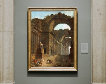 Ancient Ruins Painting | Hubert Robert | Vintage Digital Print