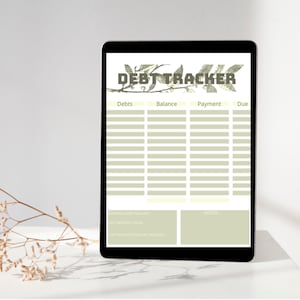 Schuldbetaling tracker afdrukbaar, Schuld sneeuwbal tracker, Budget planner, Schuld uitbetaling Log, Schuld voortgang tracker, Dave Ramsey Baby Step