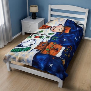California Sailor Bear Blanket California Sailor Bear Blanket