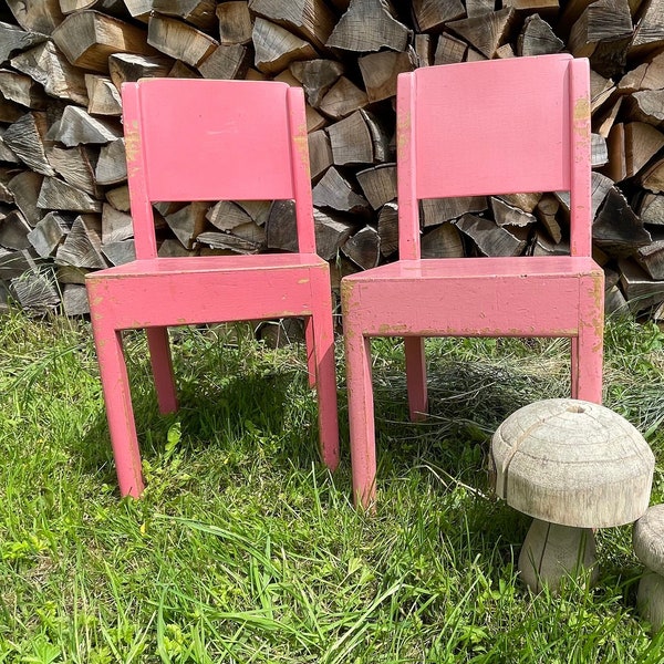 Chaise enfant en bois / vintage / cadeau enfant / chambre enfant