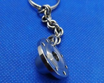 Stainless Steel Neck Flange Keychain