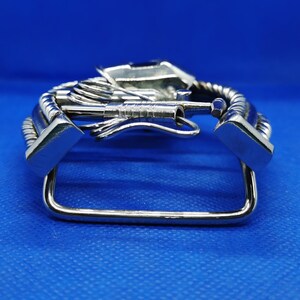 Stainless Steel Handcrafted Welder Belt Buckle With Helmet, TIG Torch ...