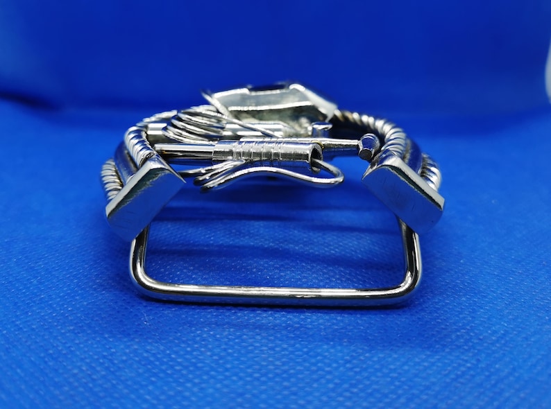 Stainless Steel Handcrafted Welder Belt Buckle With Helmet, TIG Torch ...