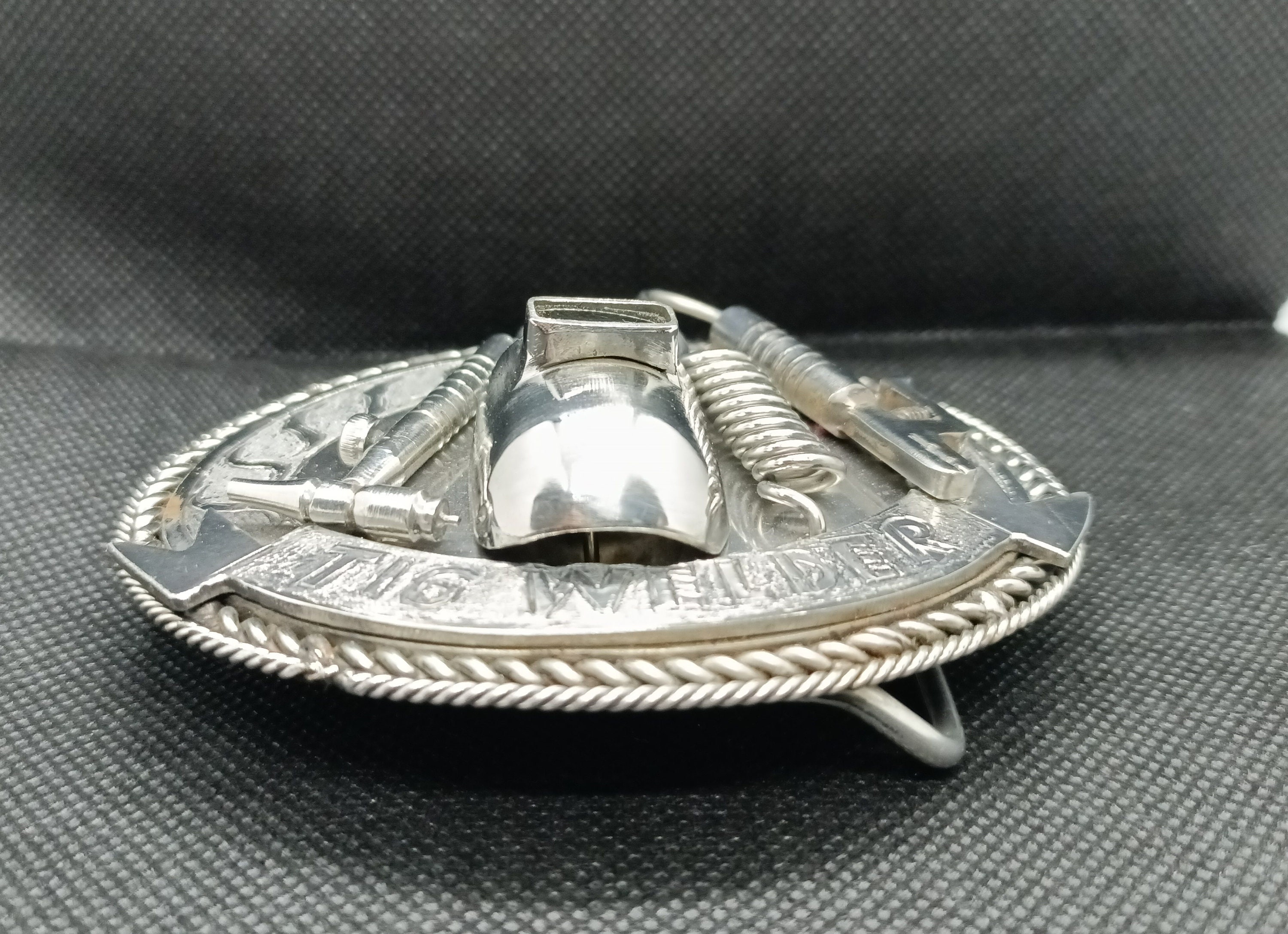 Stainless Steel Handcrafted Welder Belt Buckle TIG Welder, Helmet ...