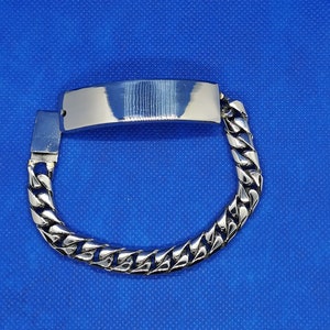 Handcrafted stainless steel bracelet Cuban Chain Style(Welded Chains)