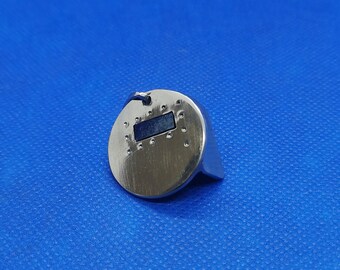 Stainless steel pancake welding helmet pendant