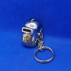 Customized Stainless Steel Welding Helmet Keychain