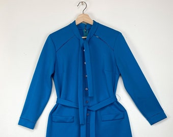 50er Jahre Blaues Kleid True Vintage
