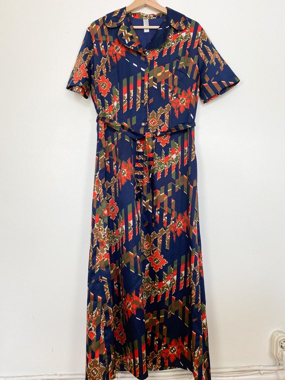 1970’s Chic Evening Summer Dress Size S-L True Vi… - image 3
