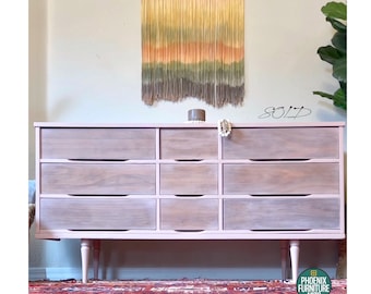 Mid Century Dresser, Burgundy Dresser, Vintage Mcm, Art Deco Bureau, Chest  of Drawers, Mauve, Vintage Vibes Dresser Nj Nyc - Etsy