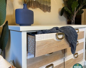 White Boho Dresser - Etsy