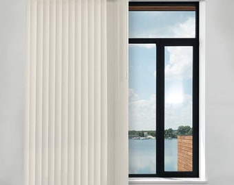 spotblinds Vertical Fabric Custom Made Blinds for Windows and Doors - Choose Color, Size, & Mount Type!