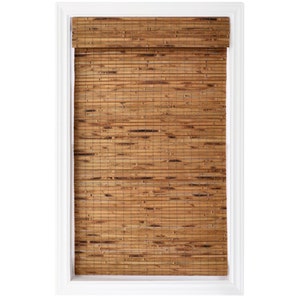 spotblinds Natural Woven Wood Custom Made Cordless Roman Shade - Choose Color, Size, & Mount Type!