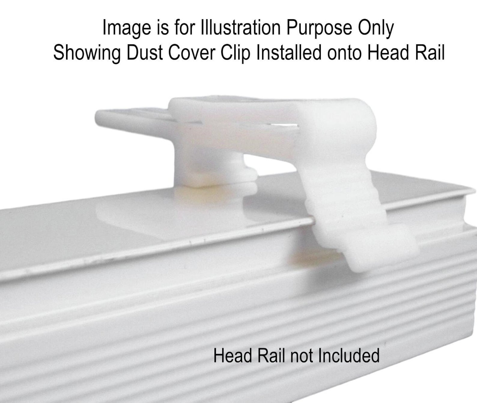 Spotblinds Valance Clip Vertical Blind Dust Cover Holder Bracket in