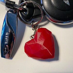 Key to my Heart 3D Printed Keyring