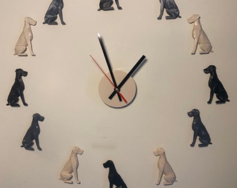 Wall Clock 3D Great DaneTruly Unique  Super Cute Gift for Great Dane Lovers