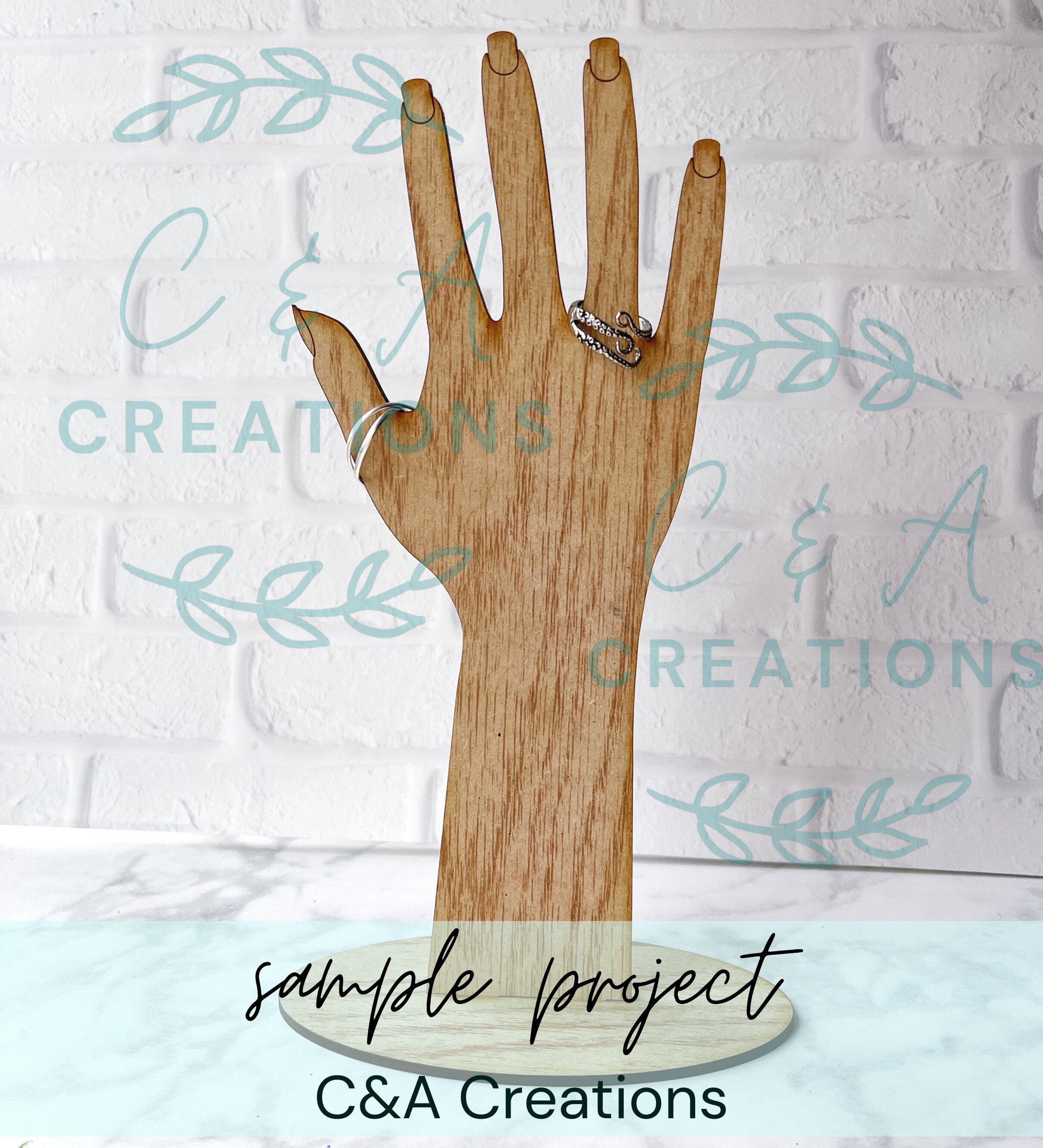 DIGITAL FILE Handshaped Ring Holder / Ring Display Laser Etsy