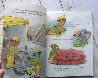 Little Golden Book, Oscar's New Neighbor, Vintage Little Golden