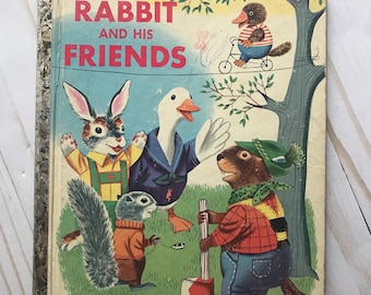 Little Golden Book, Oscar's New Neighbor, Vintage Little Golden