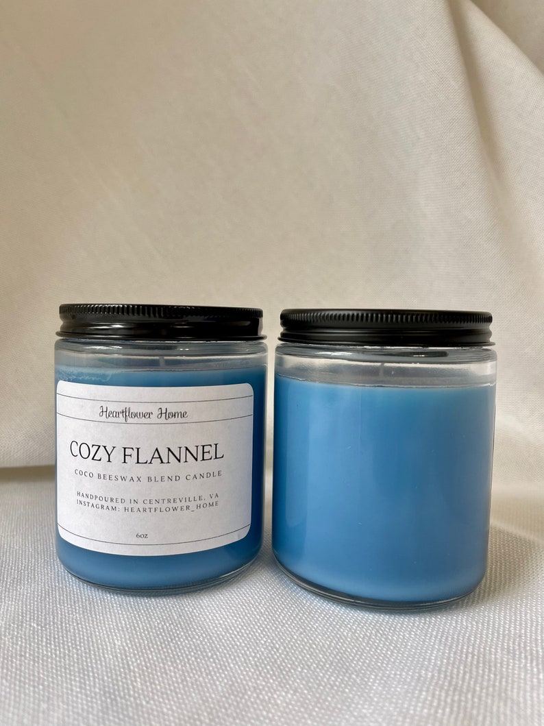 Glass Jar Candles Coconut Beeswax Blend Etsy