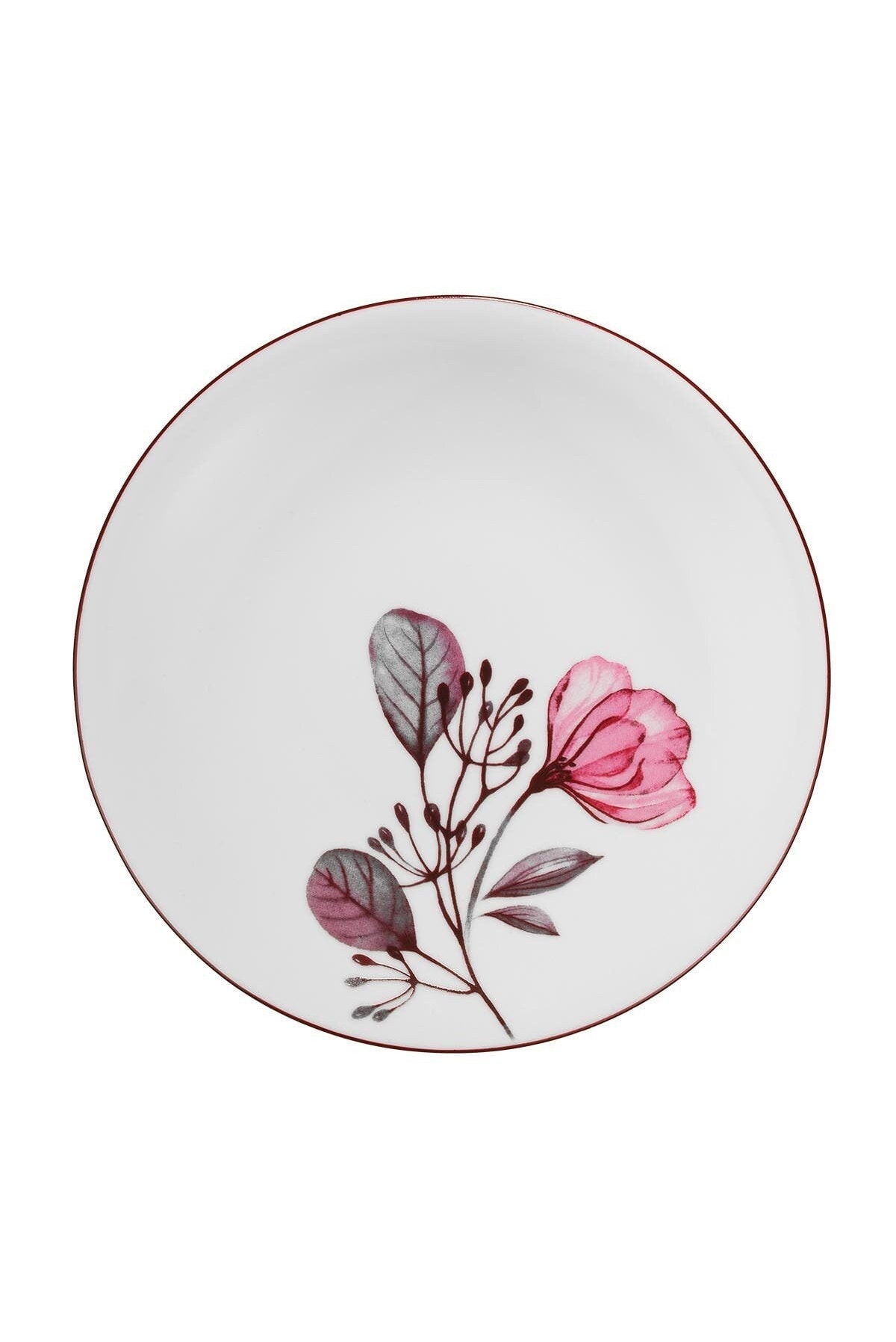 Kütahya Porselen Beyaz Çiçek Baskılı Bloom Serisi Pasta Takımı Etsy