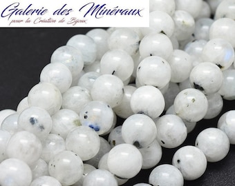 Pietra preziosa MOONSTONE pietra fine naturale in lotto di perle rotonde da 6 mm 8 mm: creazione di gioielli e hobby creativi